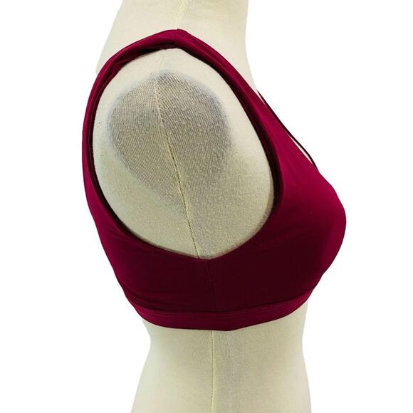Dippin' Daisy's Sporty Swim Top Burgundy Womens Medium - Picture 5 of 9